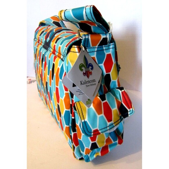 Kalencom New Orleans Diaper Bag with Accessories Retro Large NWT Weekender - Picture 6 of 9